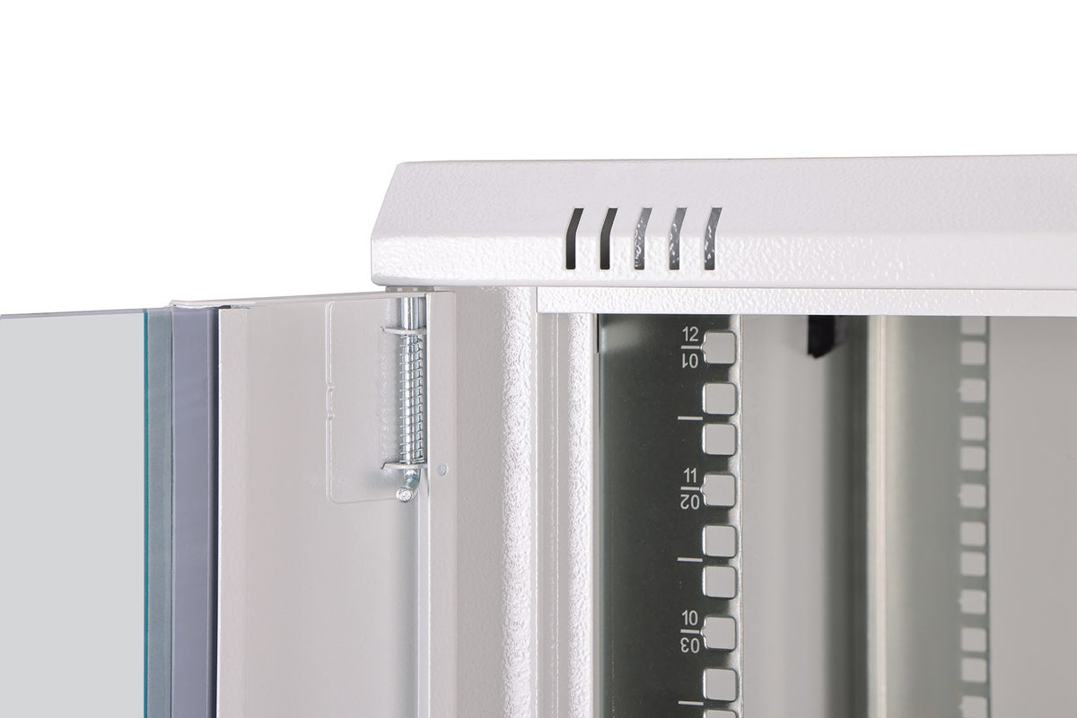 DIGITUS Wall Mounted Rack 12U Glass Steel 650x650x600mm DN-37110