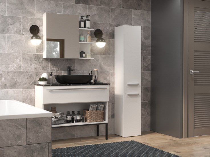 NEL II Bathroom Cabinet 31x30x174 cm Matt White