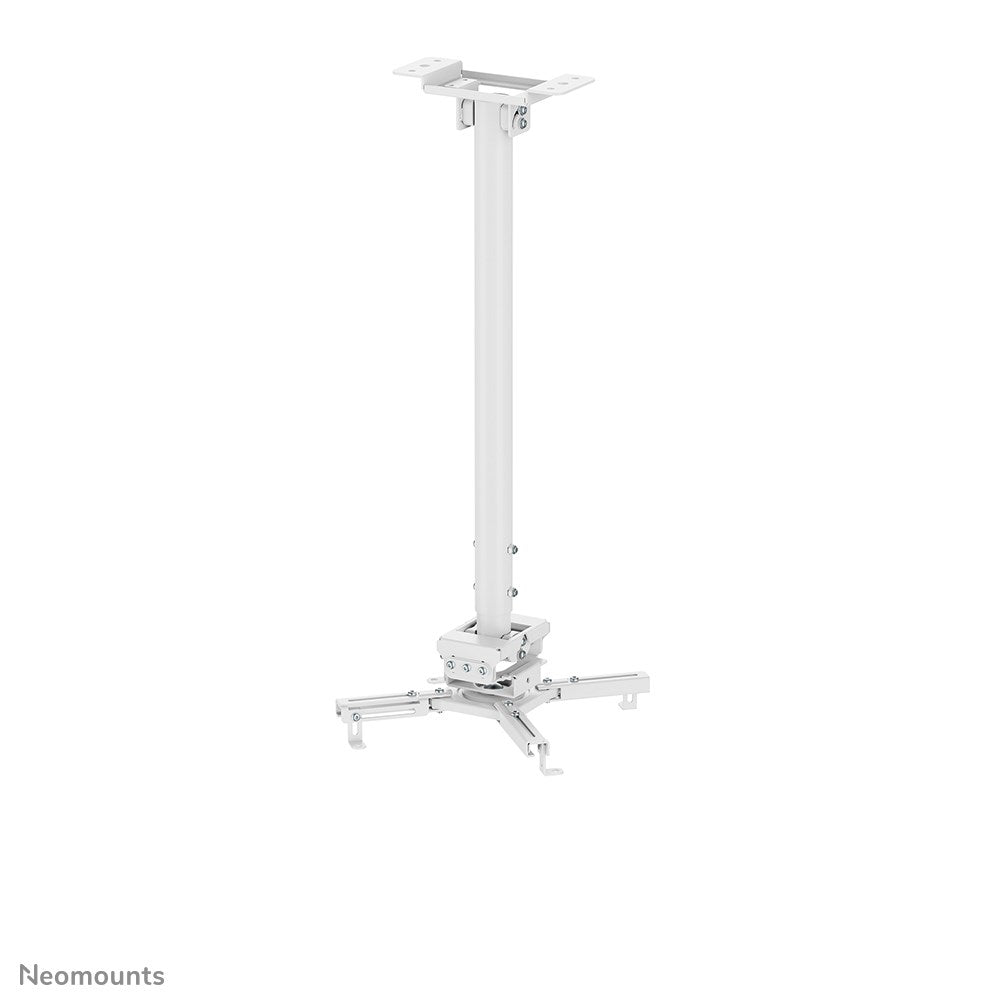 Neomounts CL25-550WH1 Projector Ceiling Mount, White, Height Adjustable 74.5-114.5 cm