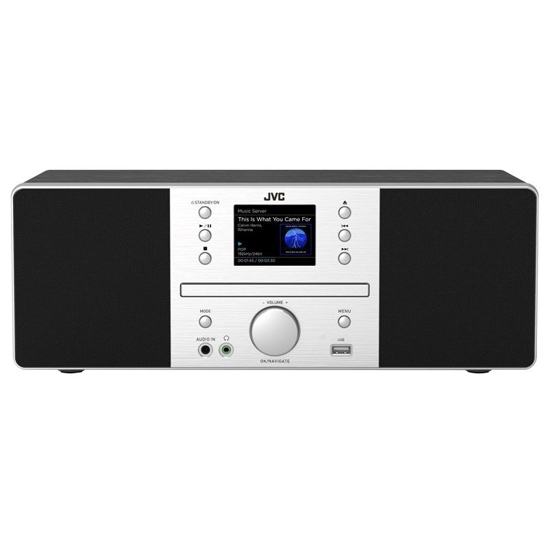 JVC RD-E874B Tower Bluetooth Radio Player 20 W Black Silver