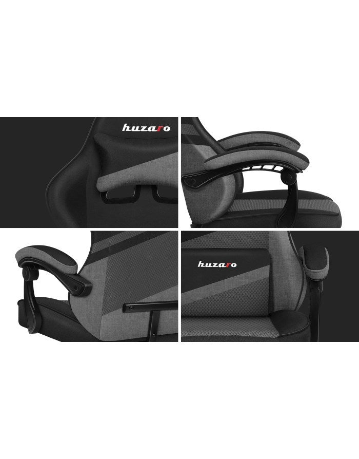 Huzaro Force 4.4 Gaming Chair Grey Mesh - Comfortable and Stylish Design