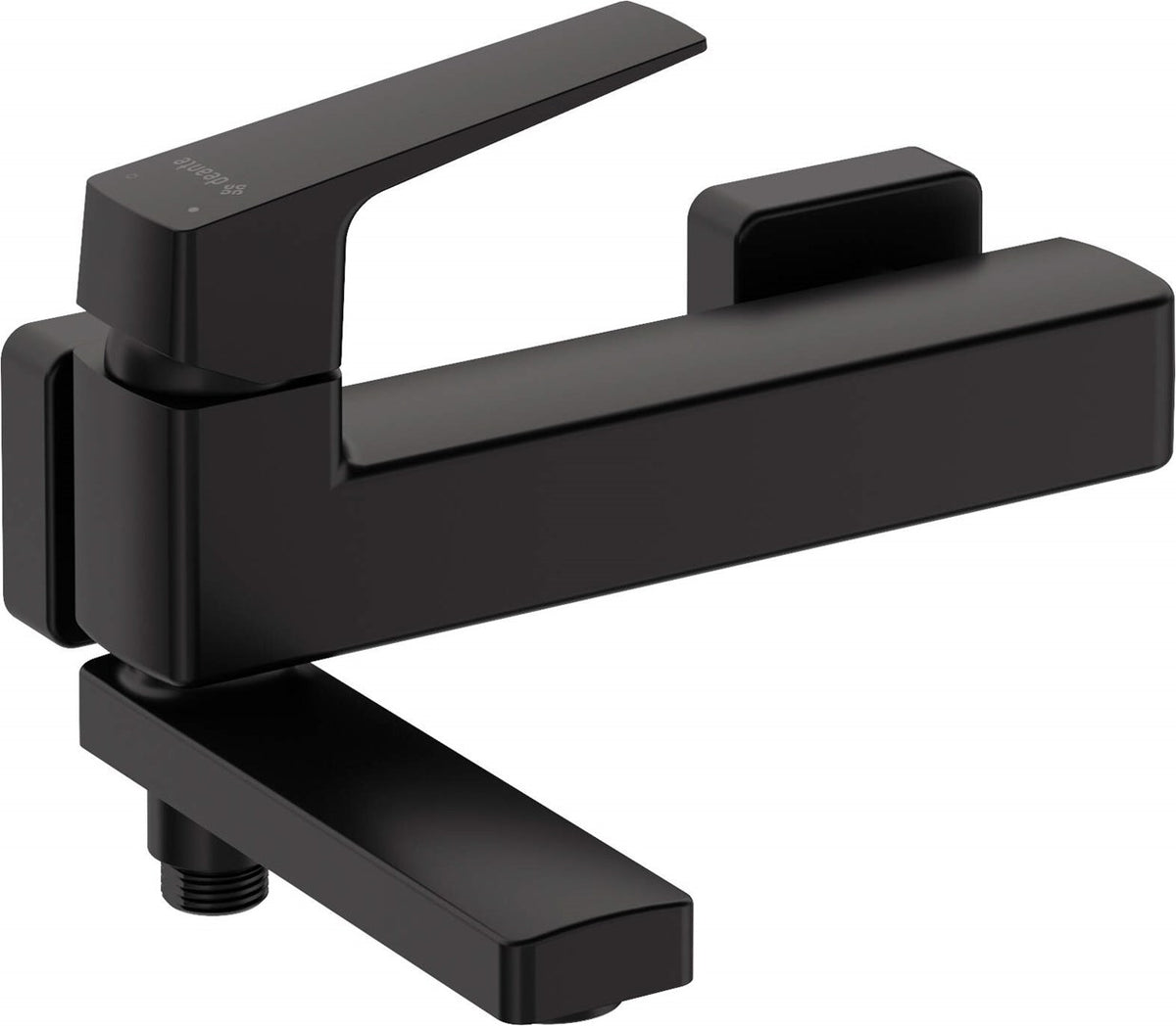 Deante Wall-Mounted Bathtub Mixer with Folding Spout Nero