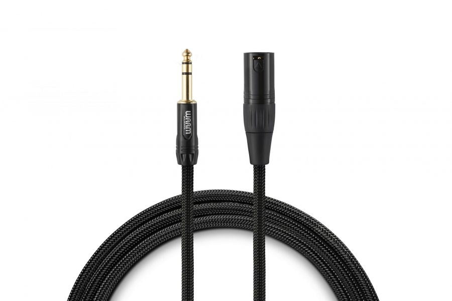 WARM AUDIO PREM-XLRM-TRSM-6 Audio Cable 1.8 m XLR to 6.35 mm TRS Black