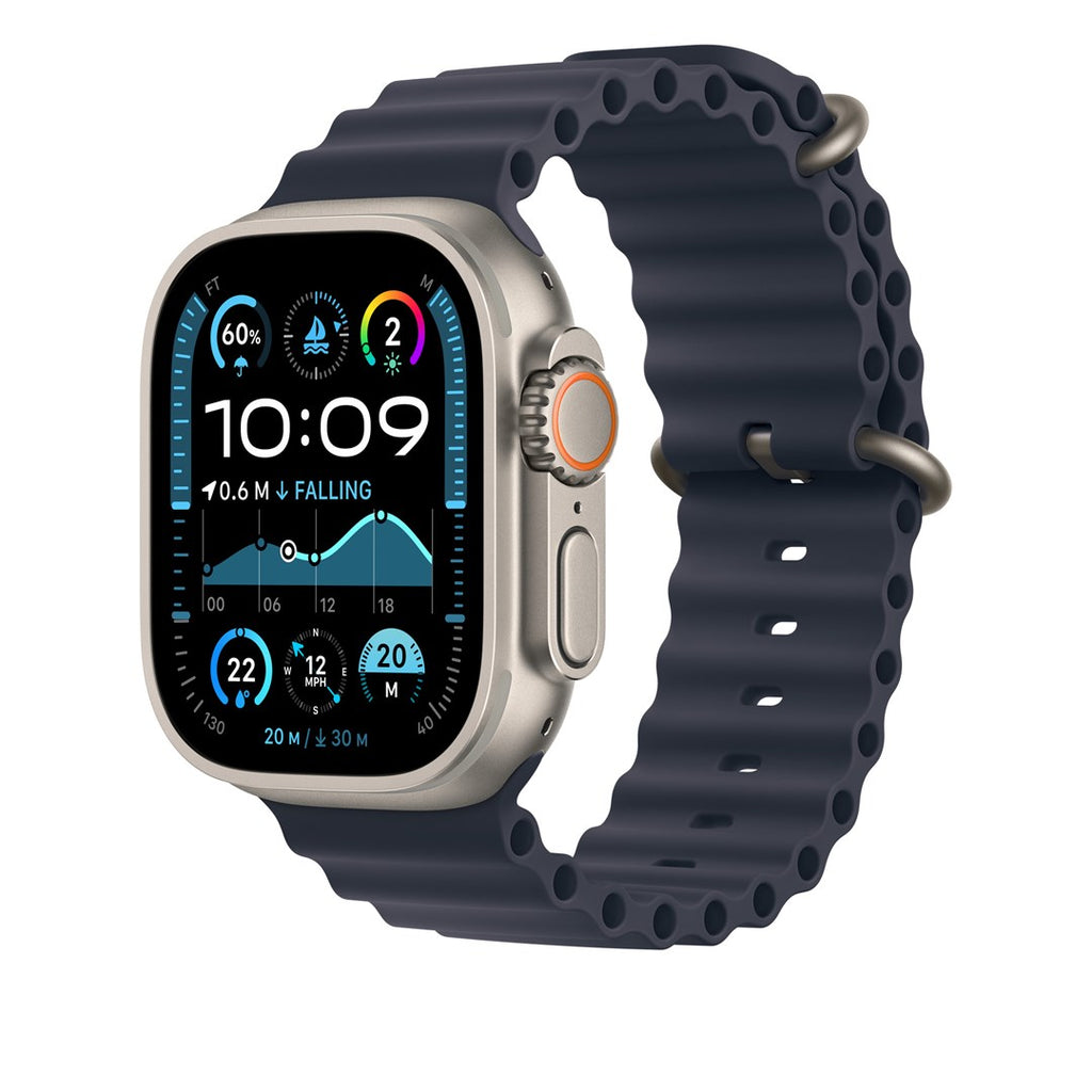 Apple Watch 49 Navy Natural Titanium Ob XL Band for 44 mm, 45 mm, 46 mm, 49 mm - MXTJ3ZM/A