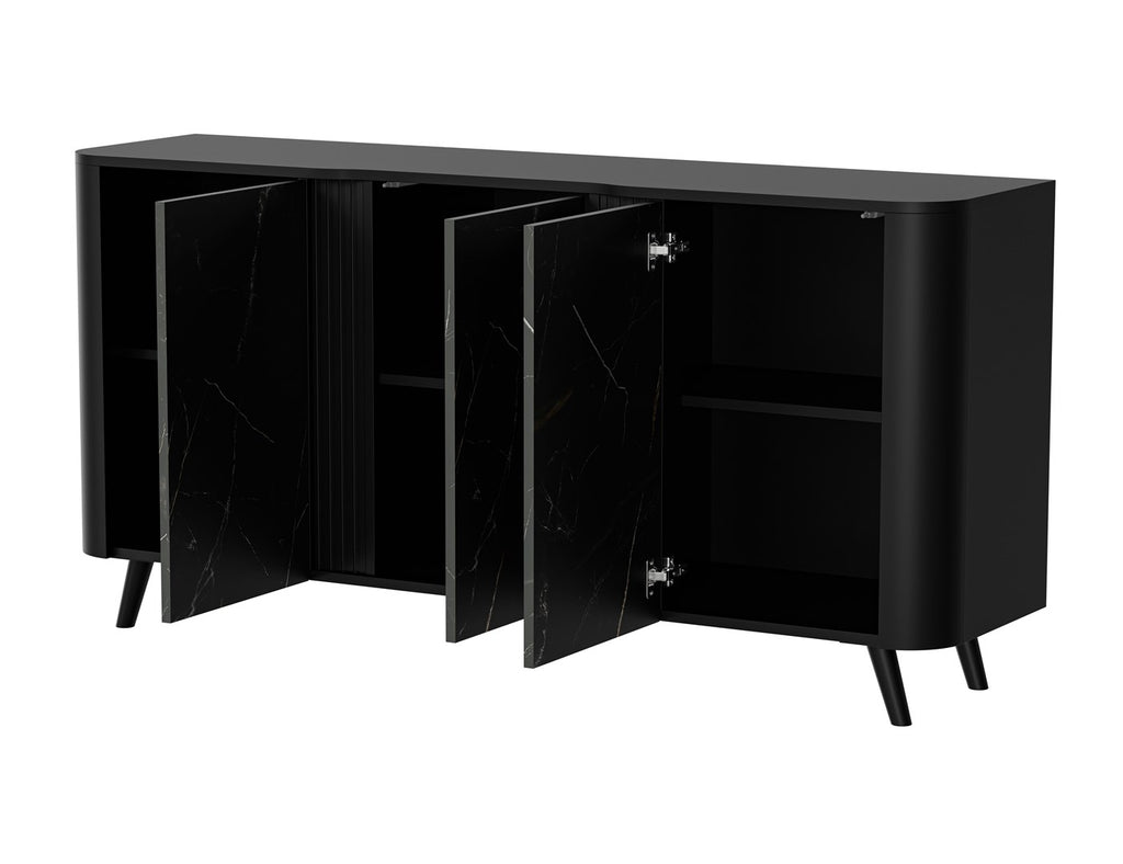 Cama Chest of Drawers VOLARE 151x39x75 Black/San Sebastian