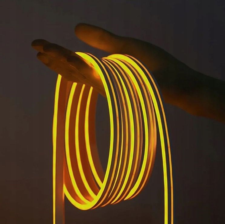 Vention Silicone Neon LED Strip 5 m with IR Remote Control, DC 12V Power Supply
