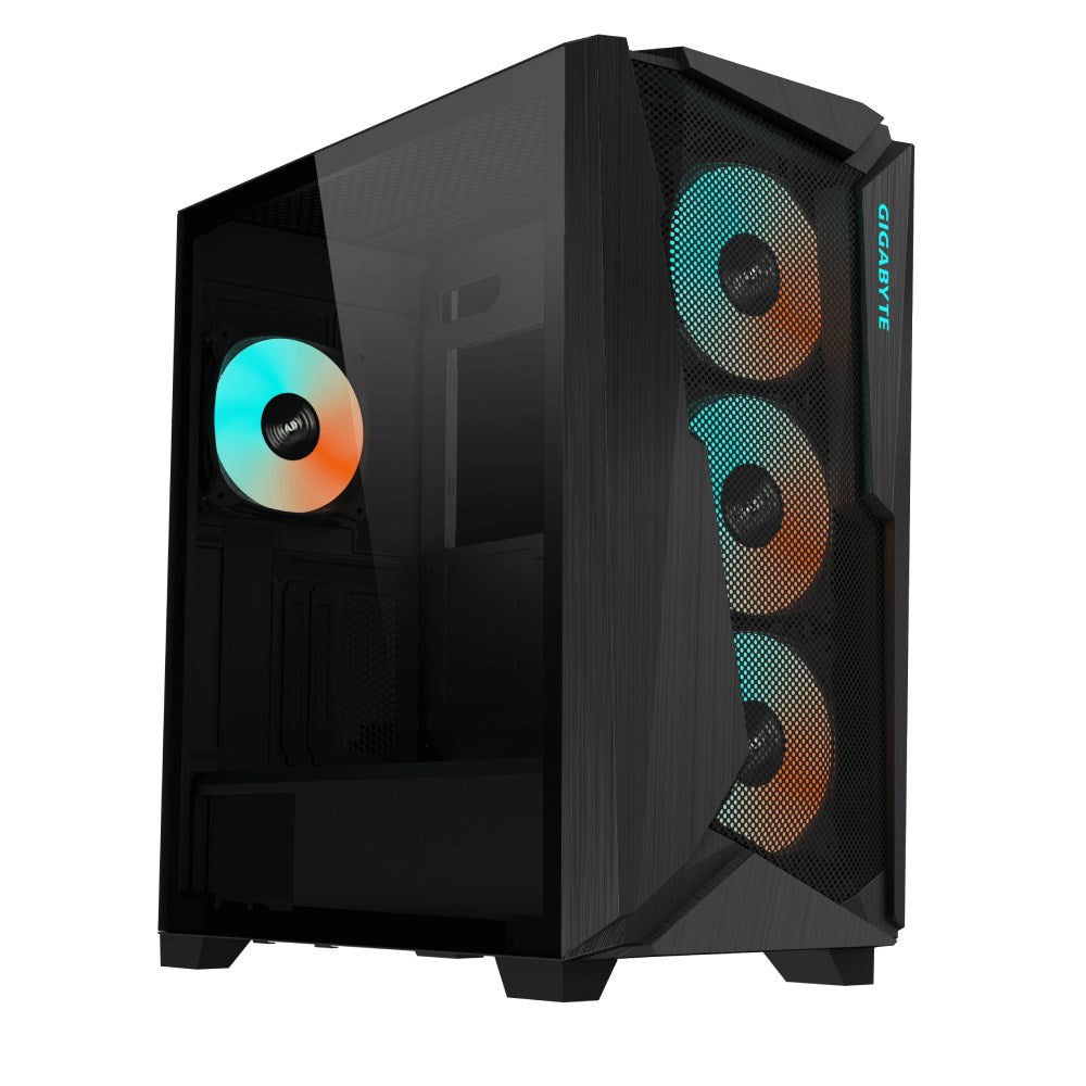 GIGABYTE C301 GLASS Midi Tower Case Black GB-C301G