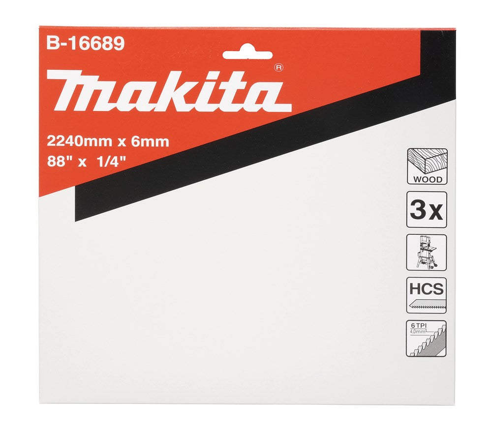 Makita bandsaw LB1200F 2240x6mm 6 TPI for cutting curves in wood