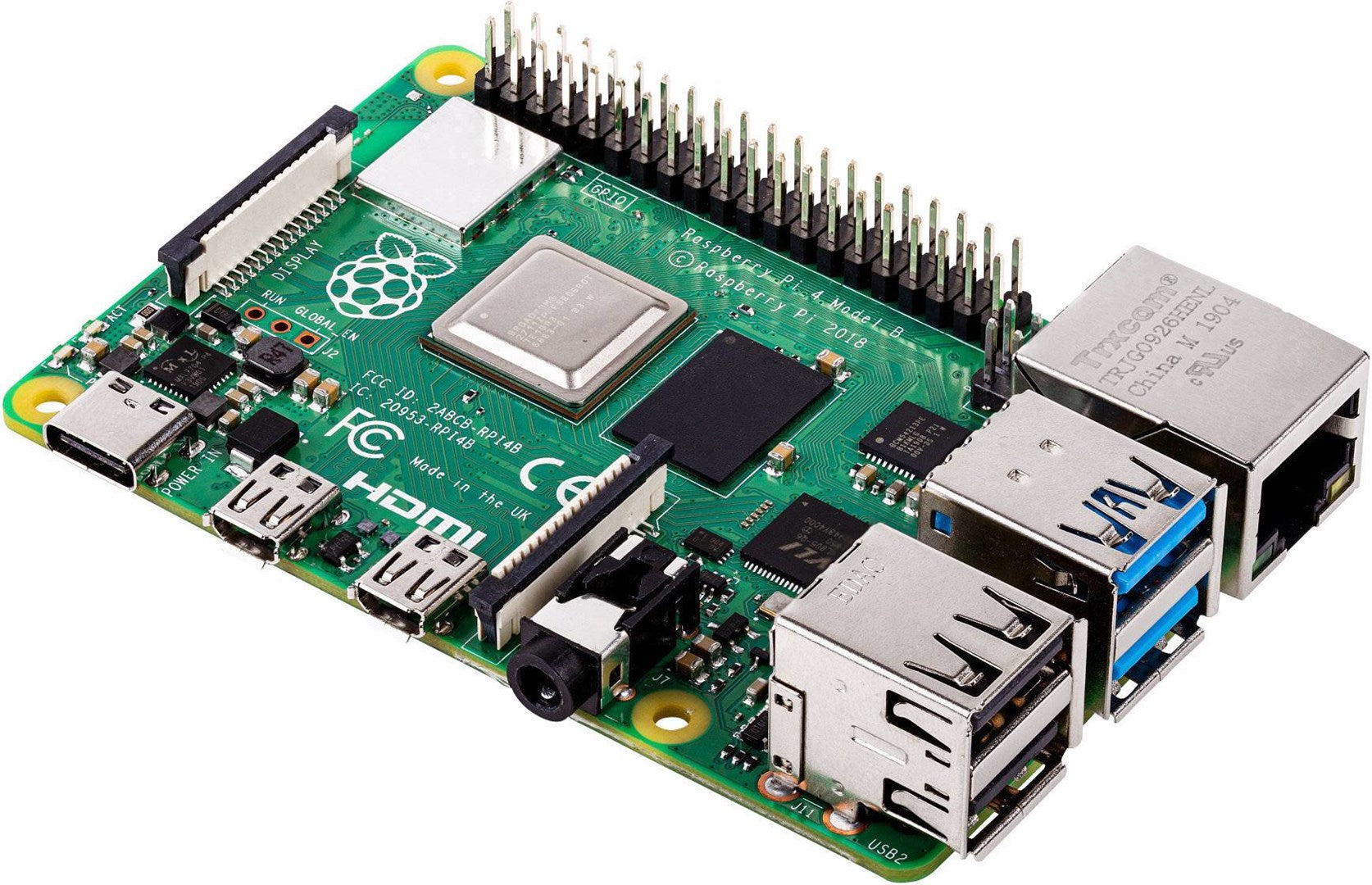 Raspberry Pi 4 Model B - Single-board computer - 8GB RAM - 1.5 GHz - Bluetooth 5.0 (RPI4-8GB) BCM2711 802.11a/b/g/n/ac