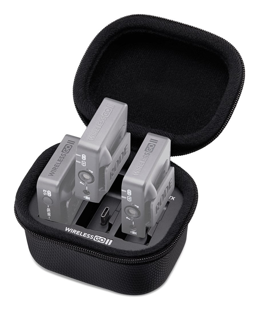 RODE Charging Case for Wireless GO II - Black - 4200 mAh - Model WIGOIICHARGINGCASE