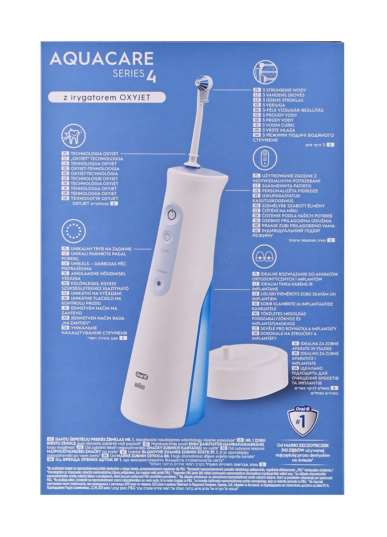 Oral-B Irrigator Jet Aquacare 4 600 ml White | Model AquaCare4
