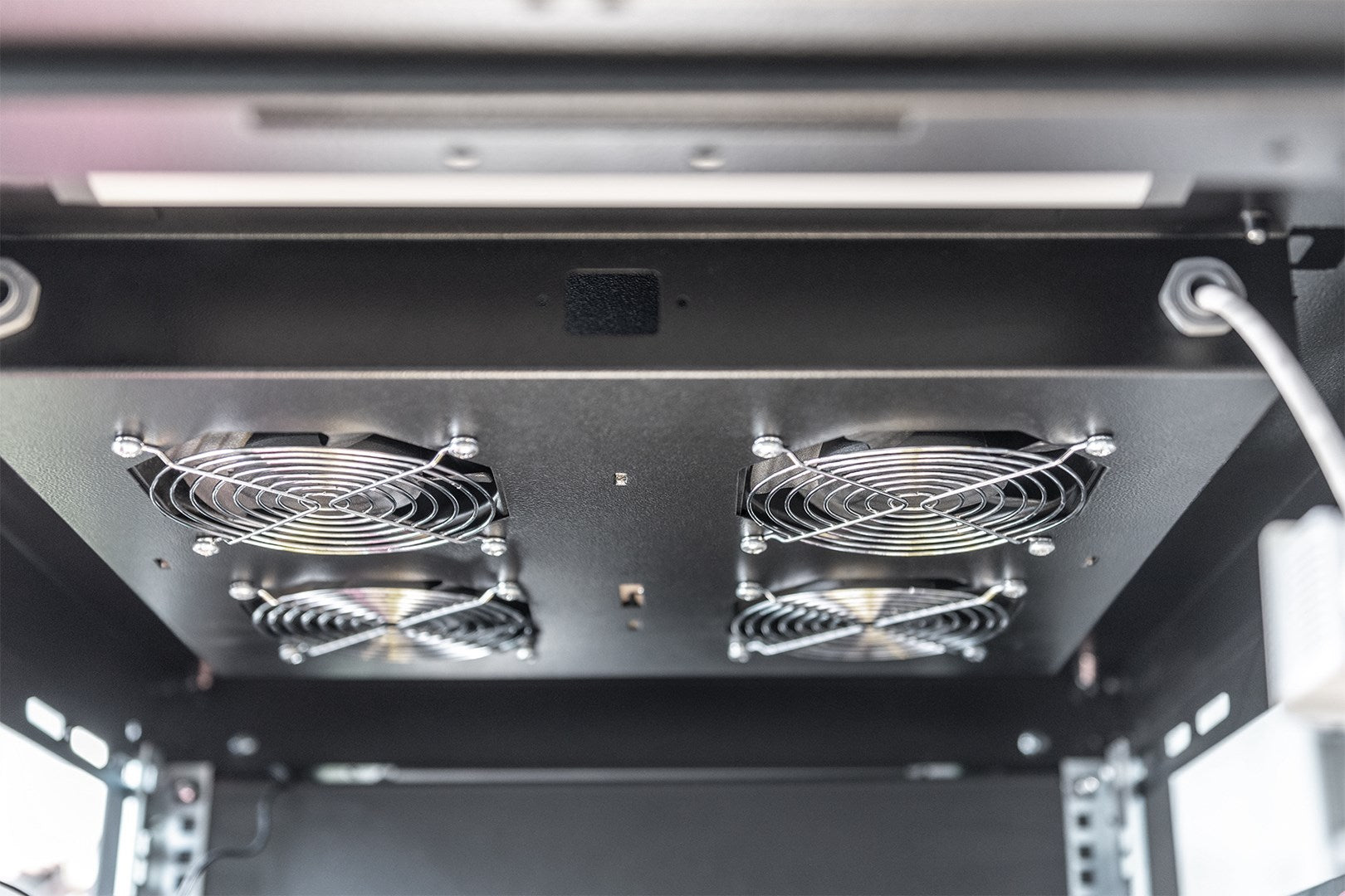 Digitus DN-19 FAN-4-B-N - Rack Roof with 4 Fans and Thermostat - Black RAL 9005 - 48.3 cm (19")