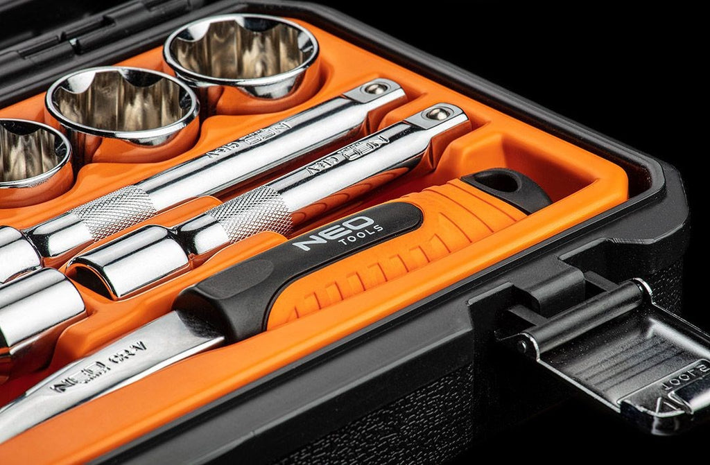 NEO TOOLS Socket Set 1/2" 35600 g Dimensions 192 mm x 192 mm x 192 mm Model 08-694