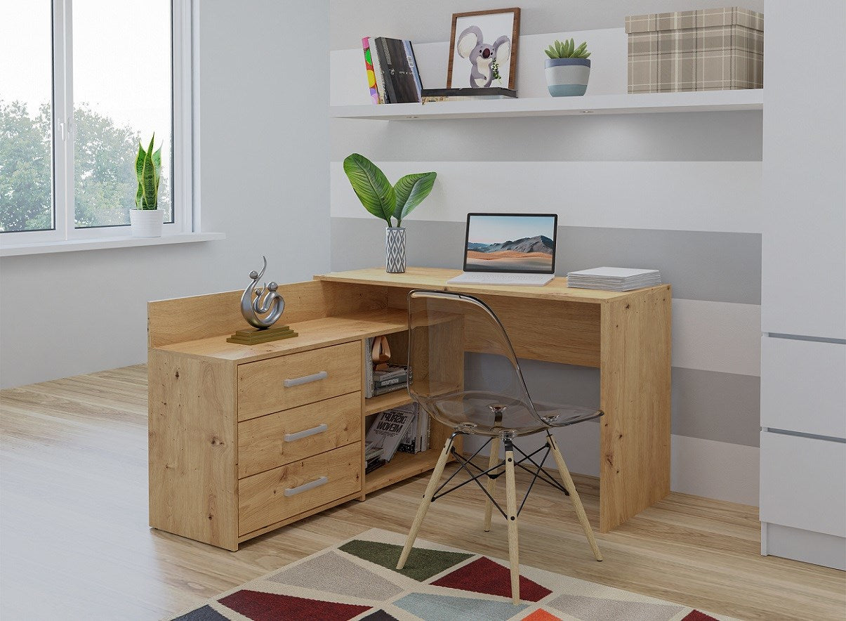 Topeshop DANY ARTISAN KPL Computer Desk Oak Colour