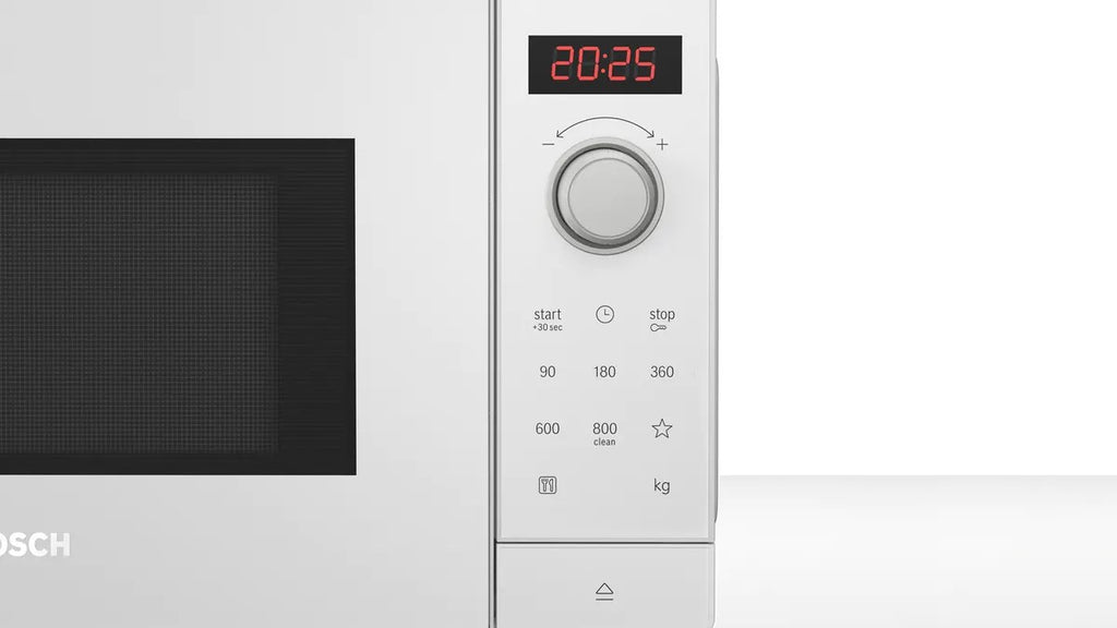 Bosch Serie 2 FFL023MW0 microwave White Solo microwave Countertop 20 L 800 W