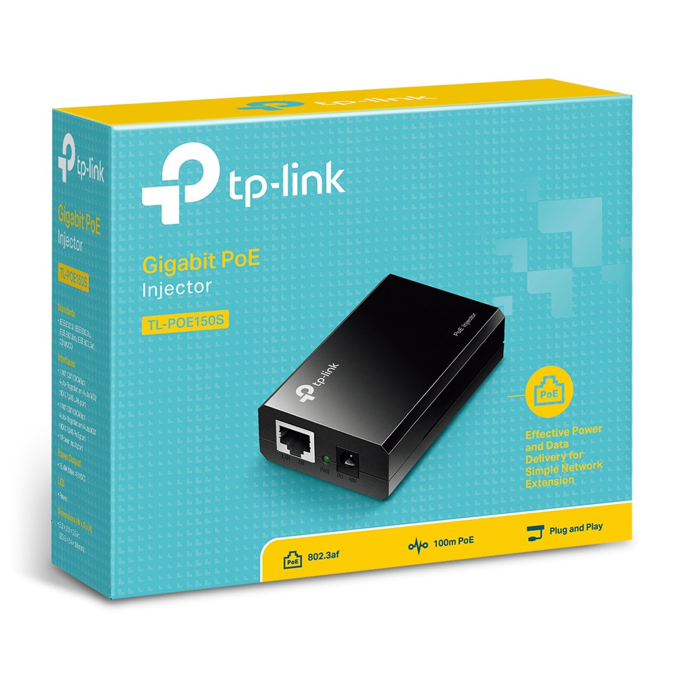 TP-Link IEEE 802.3af PoE Injector for Power over Ethernet