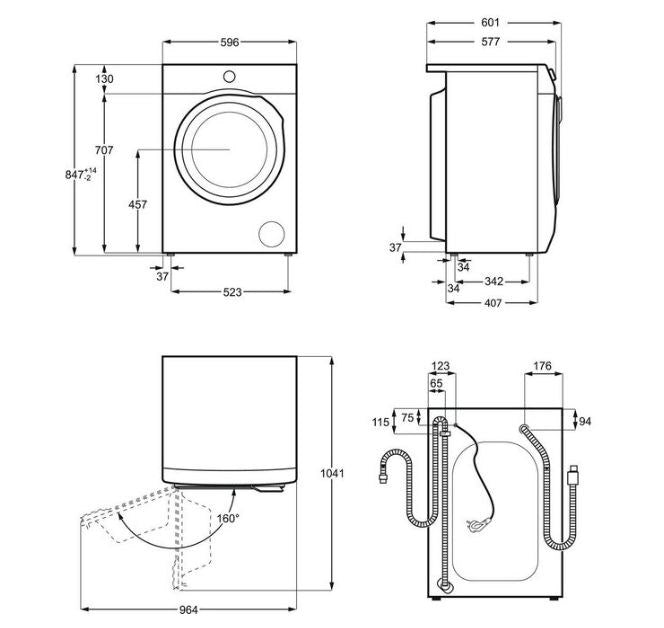 Electrolux Freestanding Washing Machine 7 kg White EW2F527WP