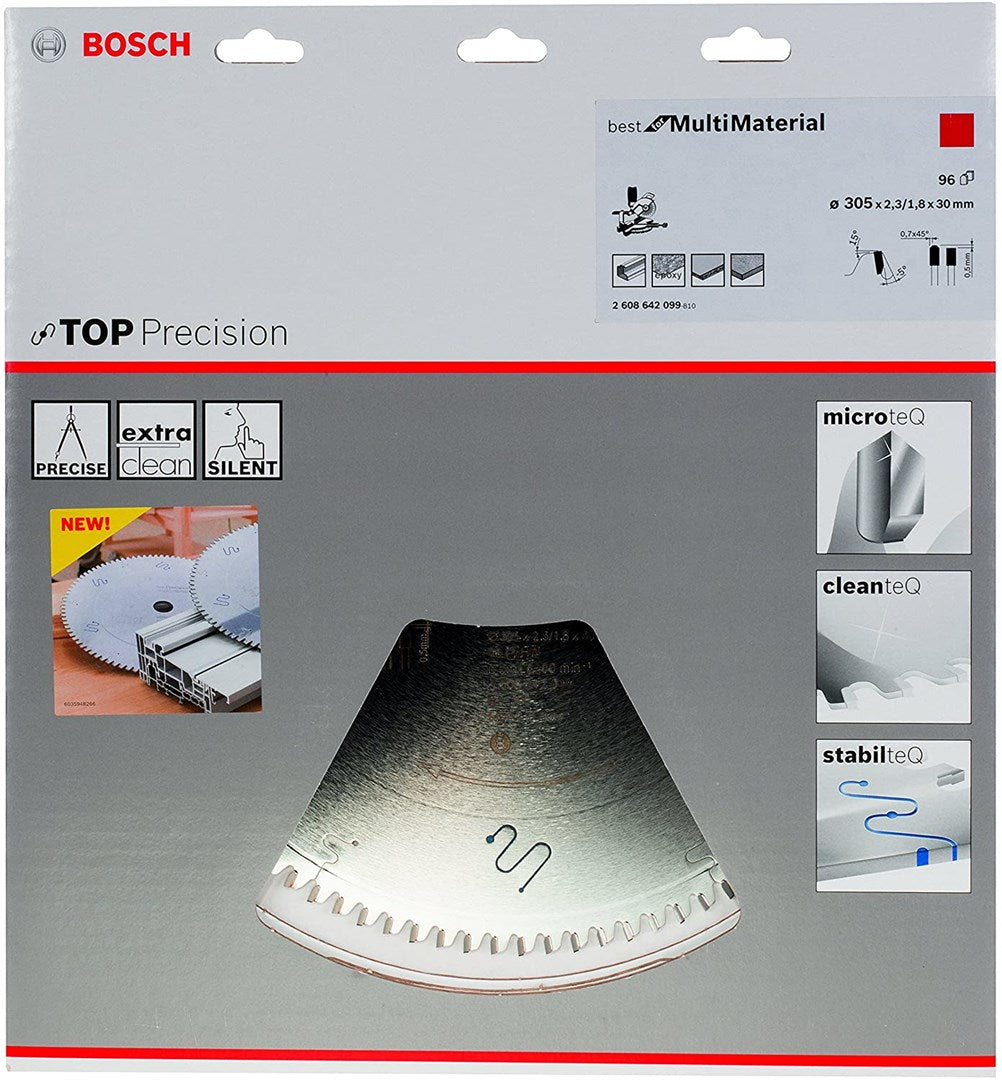 Bosch Top Precision Circular Saw Blade TCT 305x30x2.3 mm for Multi-Material 2608642099