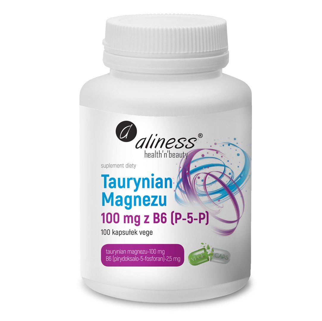 Aliness Magnesium Taurate Dietary Supplement 100 Capsules - Immunity Support