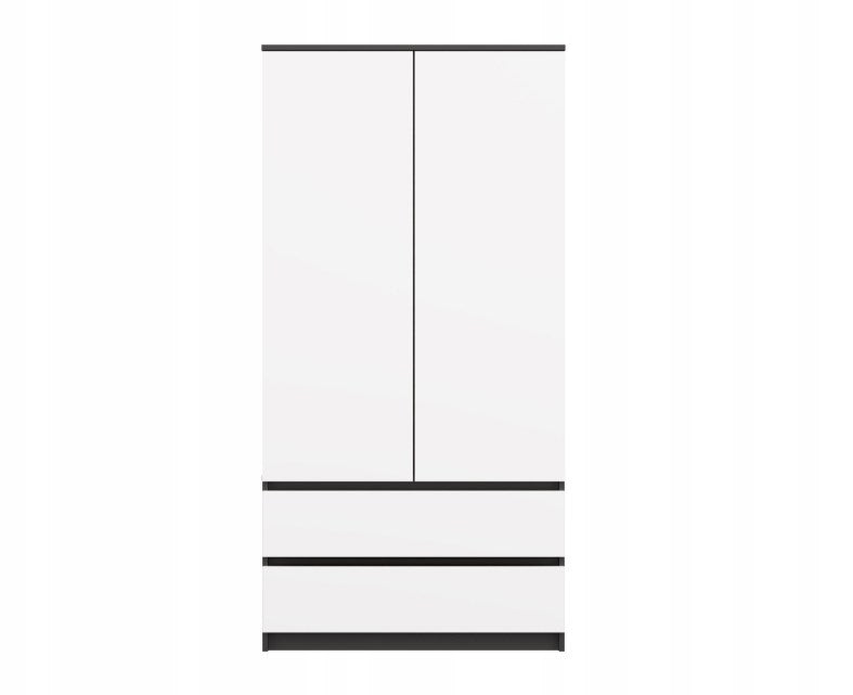 Malwa SS-90 Wardrobe - Anthracite/White