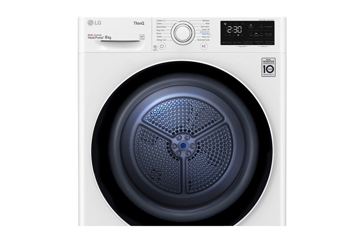LG Tumble Dryer RH80V3AV6N 8 kg Capacity Freestanding Home Appliances