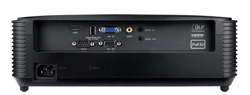 OPTOMA W371 Data Projector 3800 ANSI Lumens DLP WXGA (1280x800) 3D Black E9PX7D701EZ3