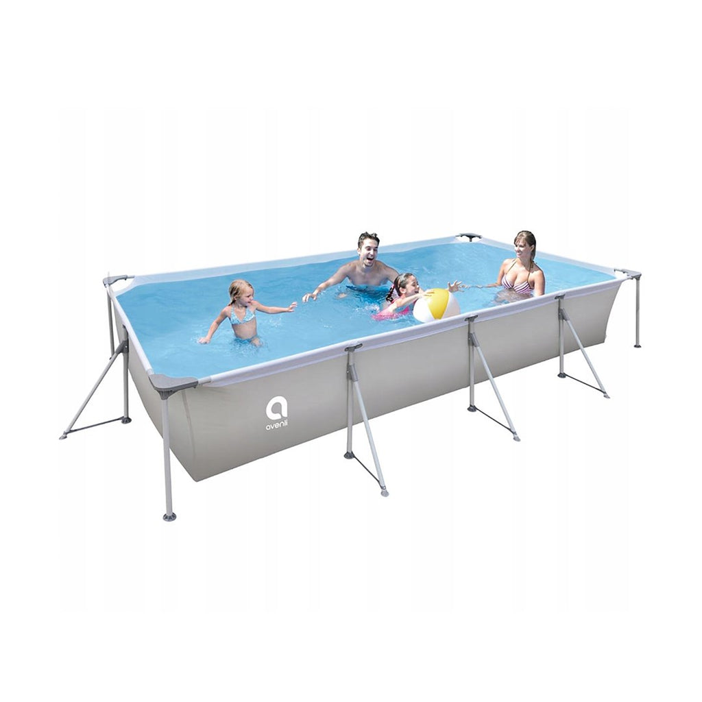 Avenli Grey Frame Swimming Pool, 3940x2070mm, 6075 L Volume, Model 17723EU