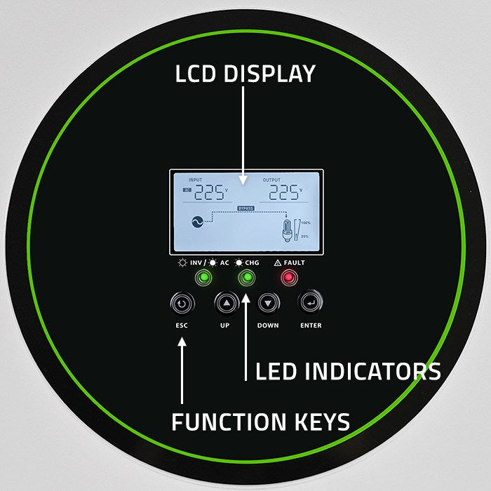 Hybrid solar inverter Off-Grid 3500W  Wi-fi