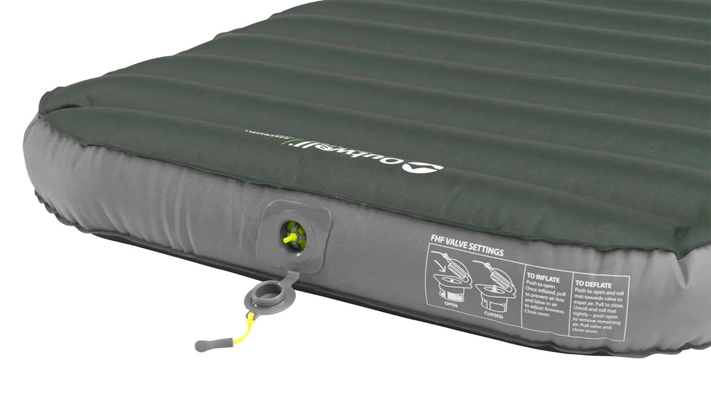 Outwell Air Mattress Single PVC 250 kg Capacity Green 697789