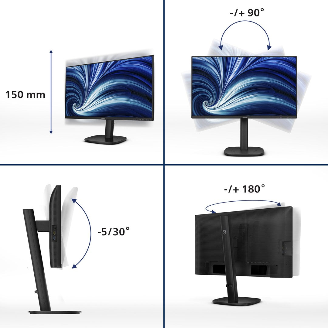 Philips Monitor 23.8  HDMI+DP+USB-C IPS