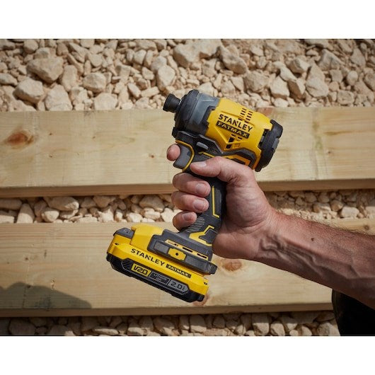 Stanley SFMCF820D2K Power Screwdriver/Impact Driver, 2900 RPM, Black Yellow