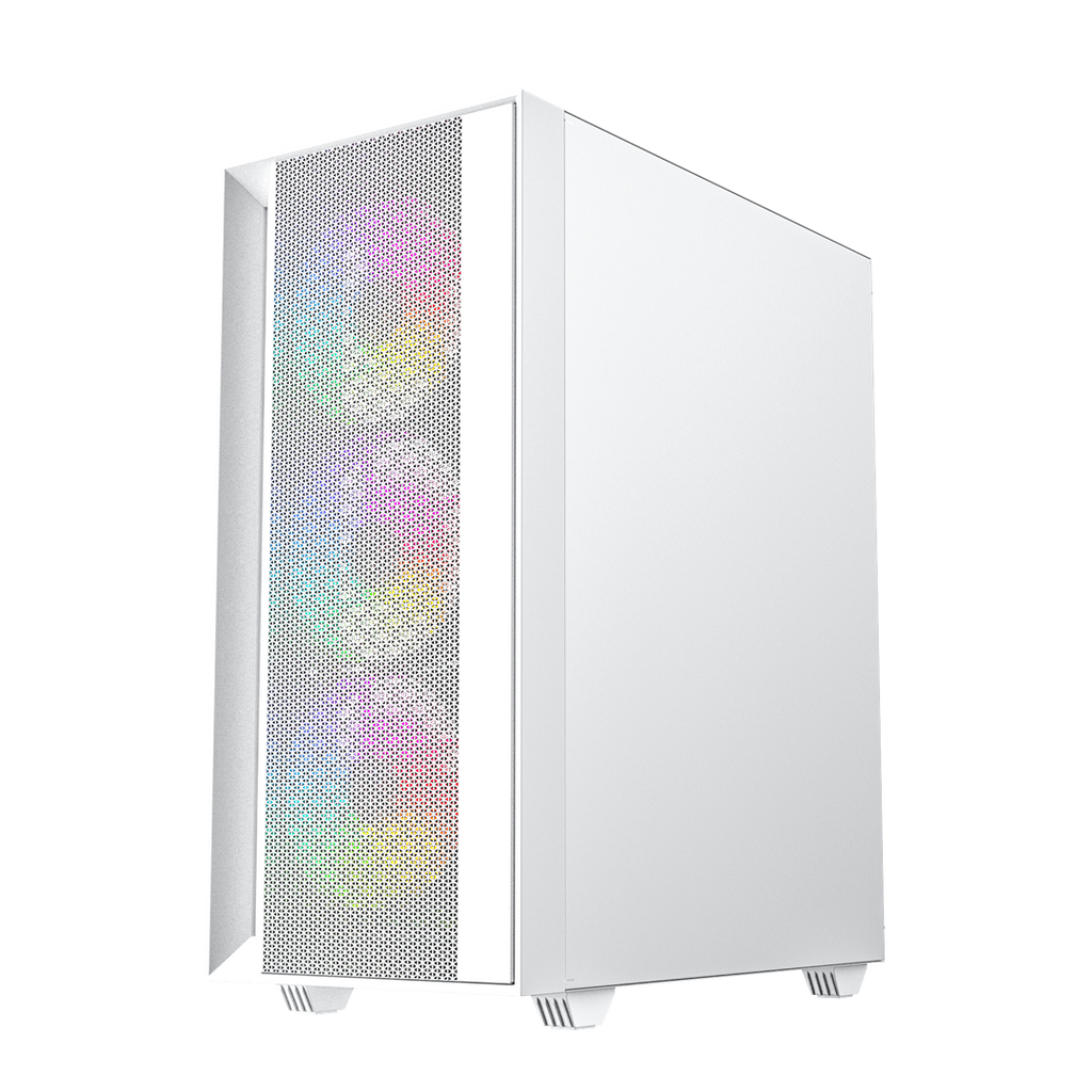 Gembird Fornax 4000W ARGB gaming ATX computer case  Midi Tower  backlight  White