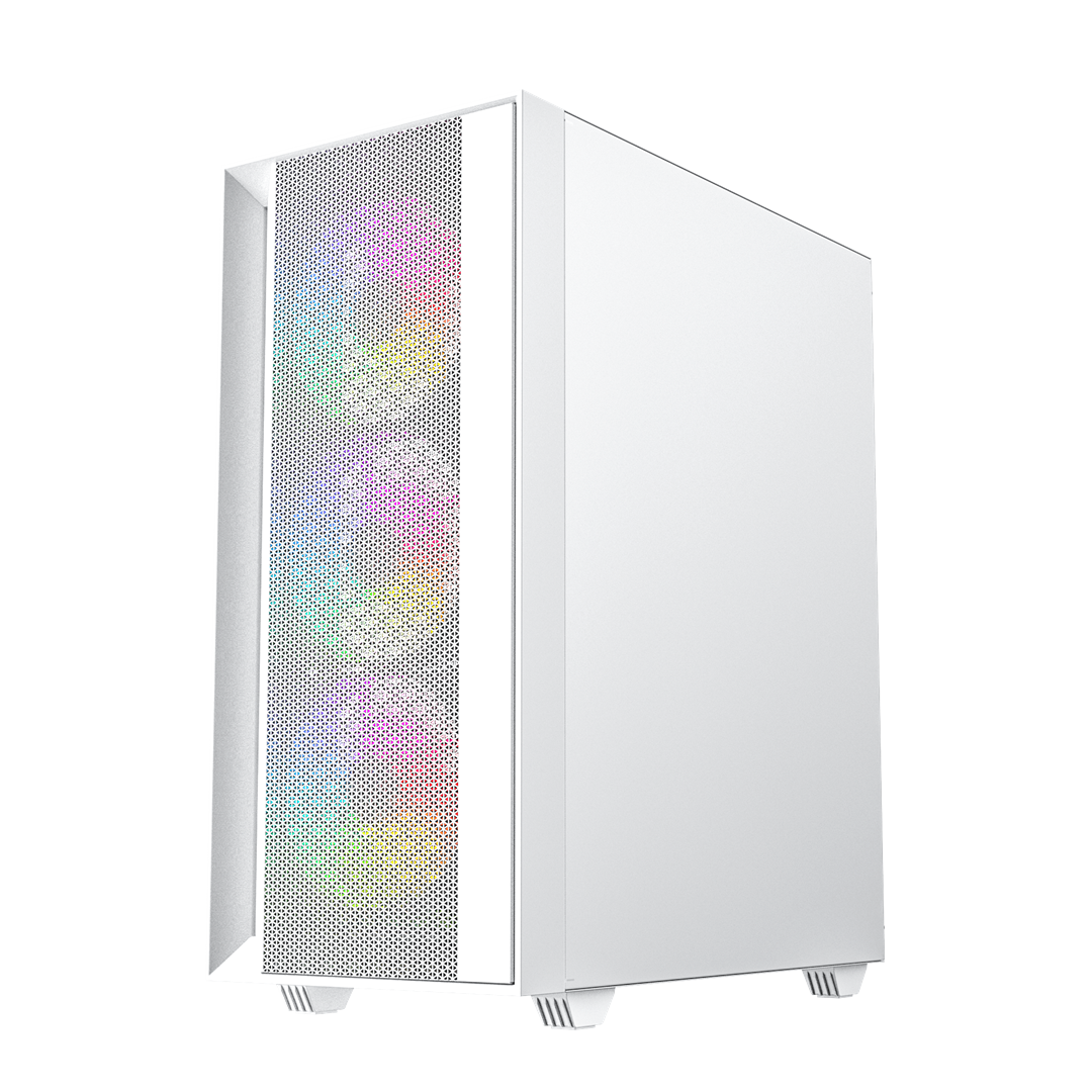 Gembird Fornax 4000W ARGB gaming ATX computer case  Midi Tower  backlight  White