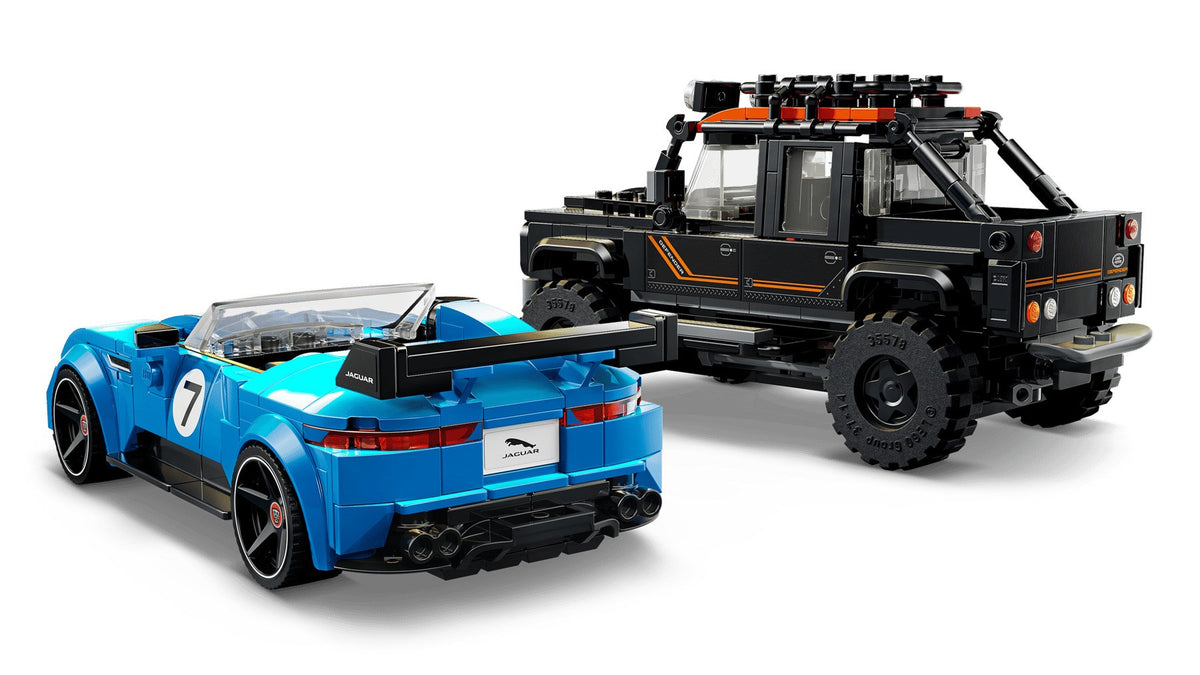 LEGO SPEED CHAMPIONS 77264 Jaguar F-TYPE Project 7 & Land Rover Defender Classic