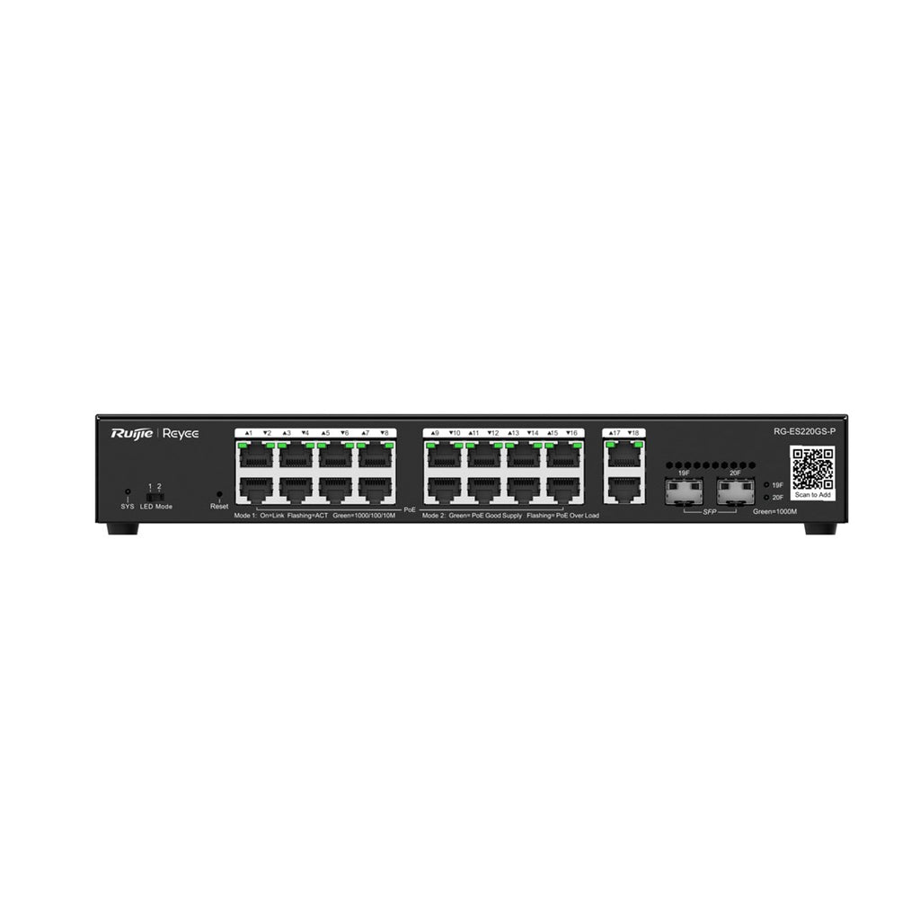 Ruijie Networks RG-ES220GS-P Managed L2 PoE Switch
