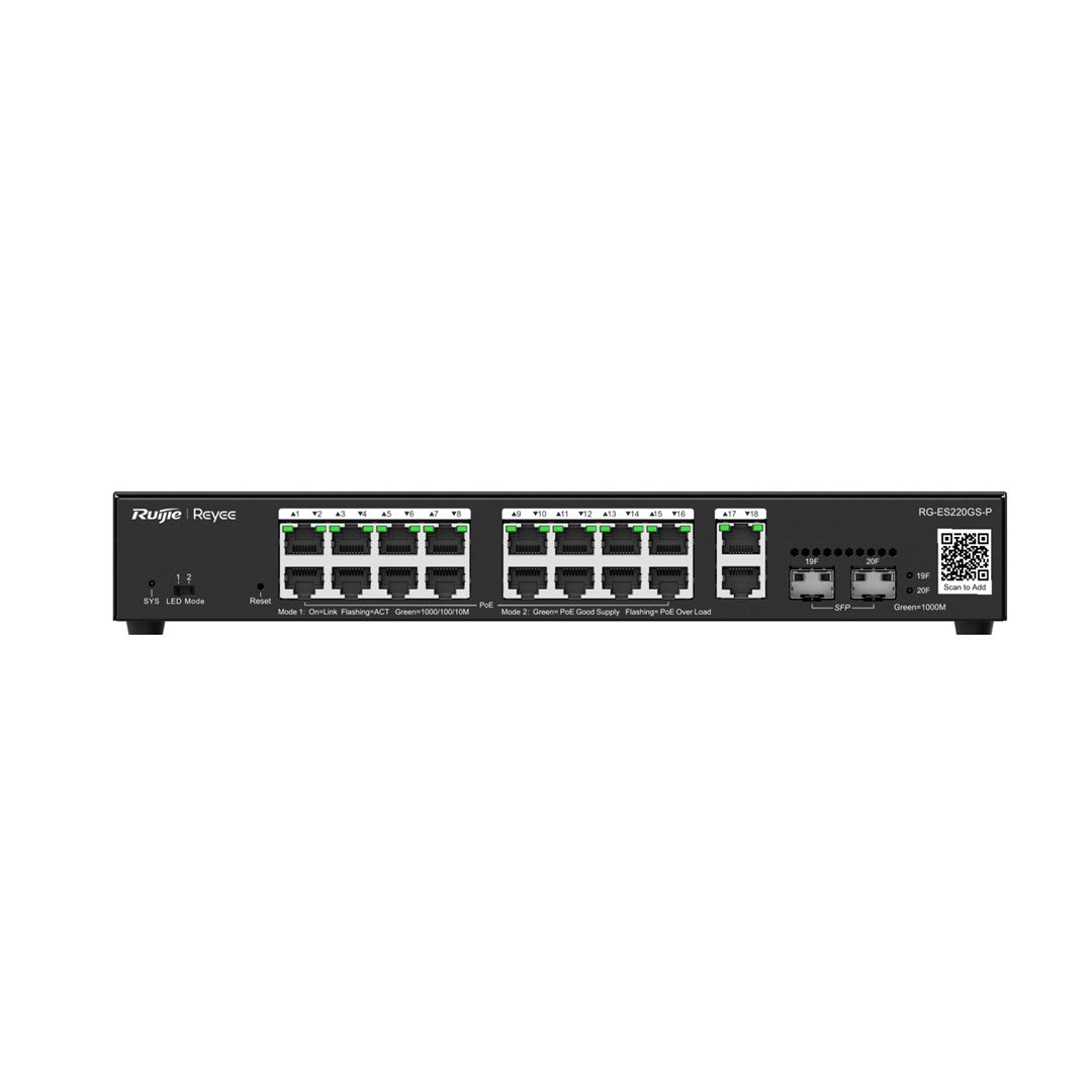 Ruijie Networks RG-ES220GS-P Managed L2 PoE Switch