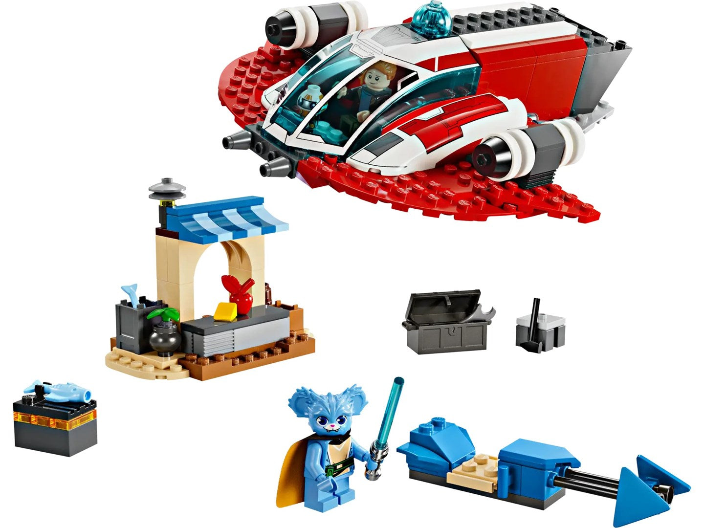 LEGO Star Wars The Crimson Firehawk Starship Starter Set for Kids Aged 4+