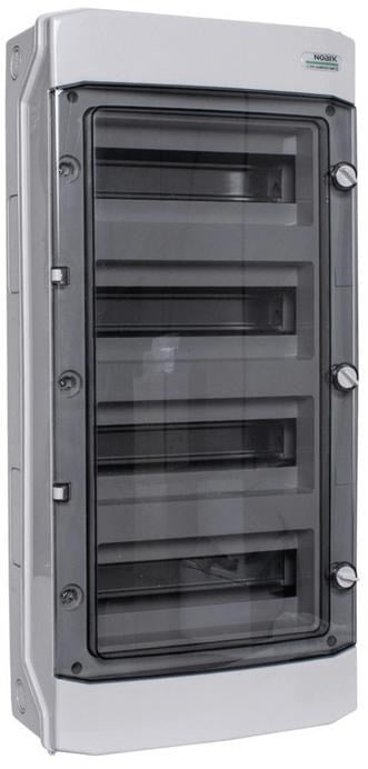 Surface-mounted installation enclosure  plastic  IP65  4th row  12 modules  1500V DC