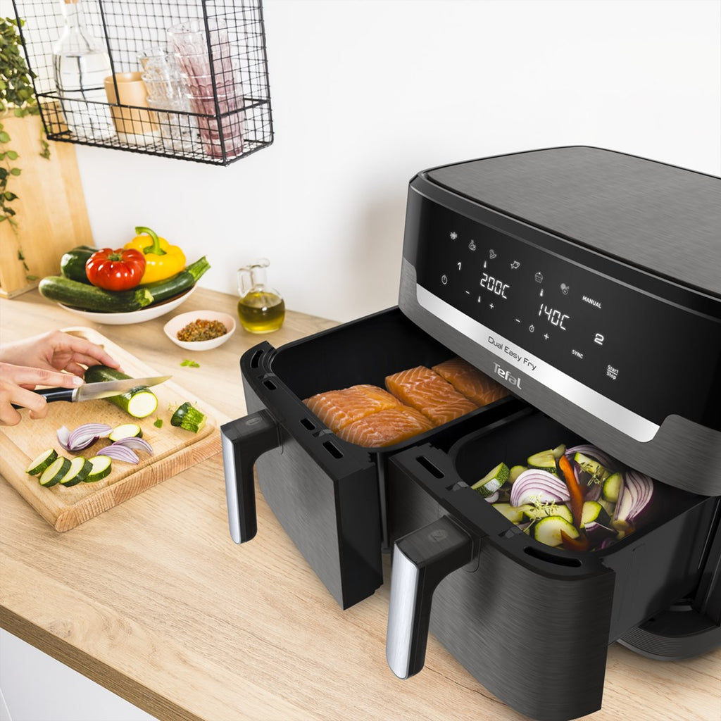 Tefal Easy Fry Dual XXL EY942HE0 Hot Air Fryer 11 L 2020W Grey