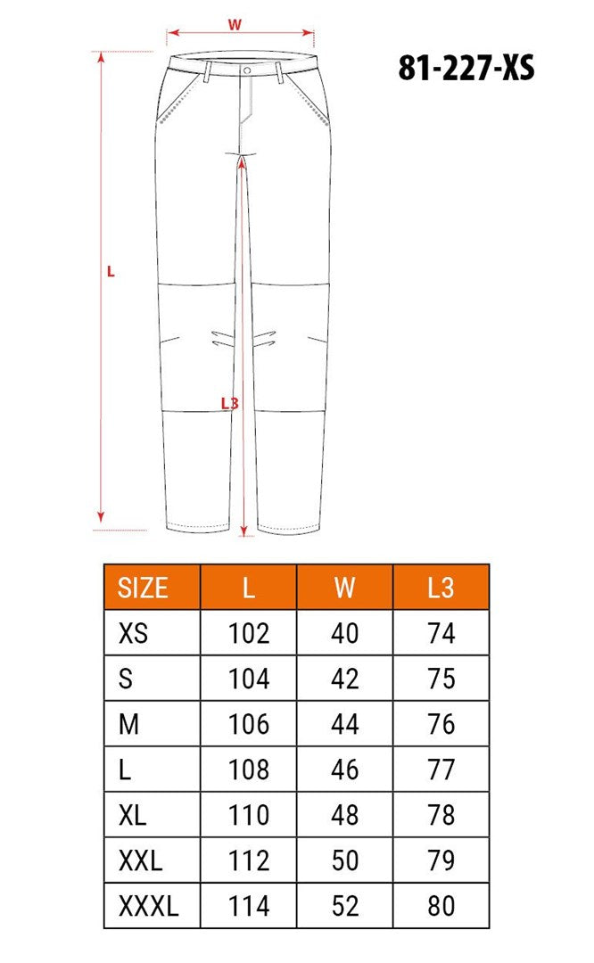 PREMIUM work trousers  100% cotton  ripstop  size XS