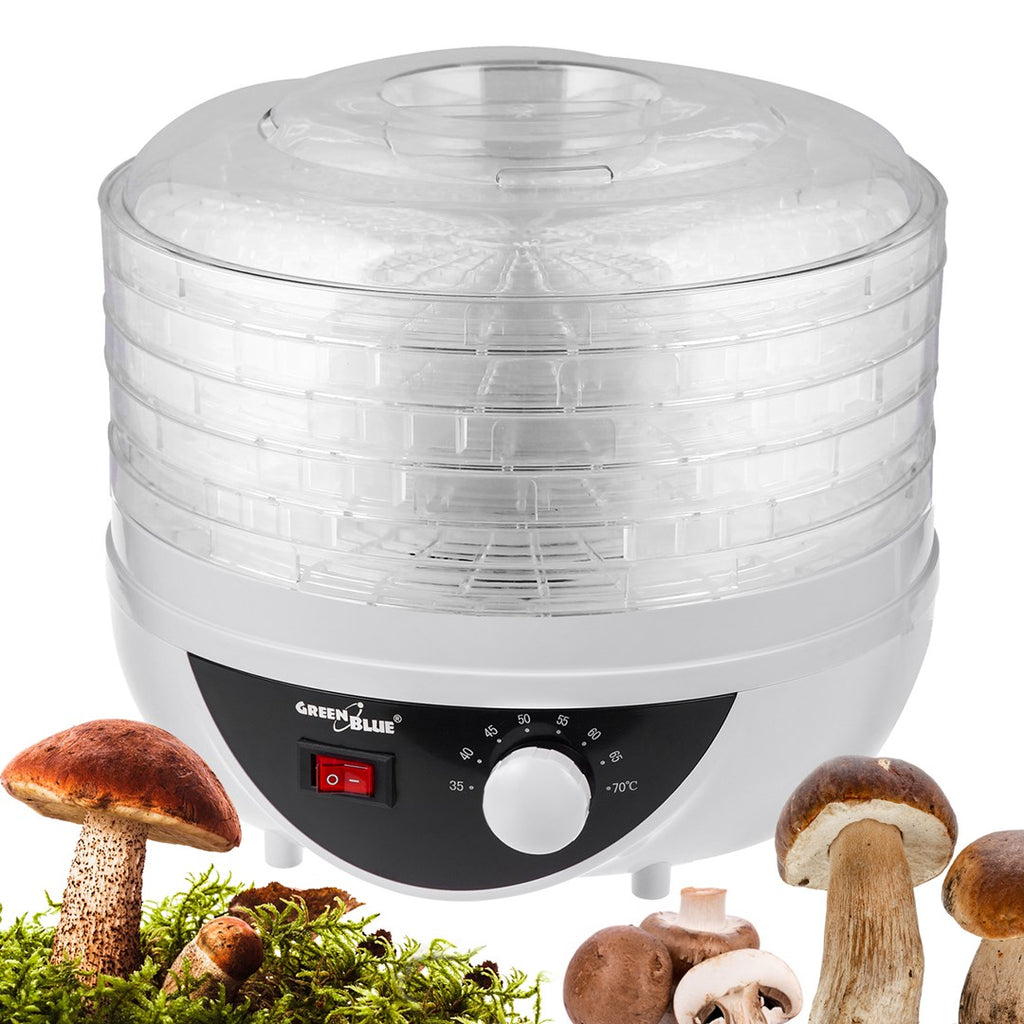 GreenBlue mushroom  vegetable and fruit dryer  250W power  very quiet  5 sieves  GB195