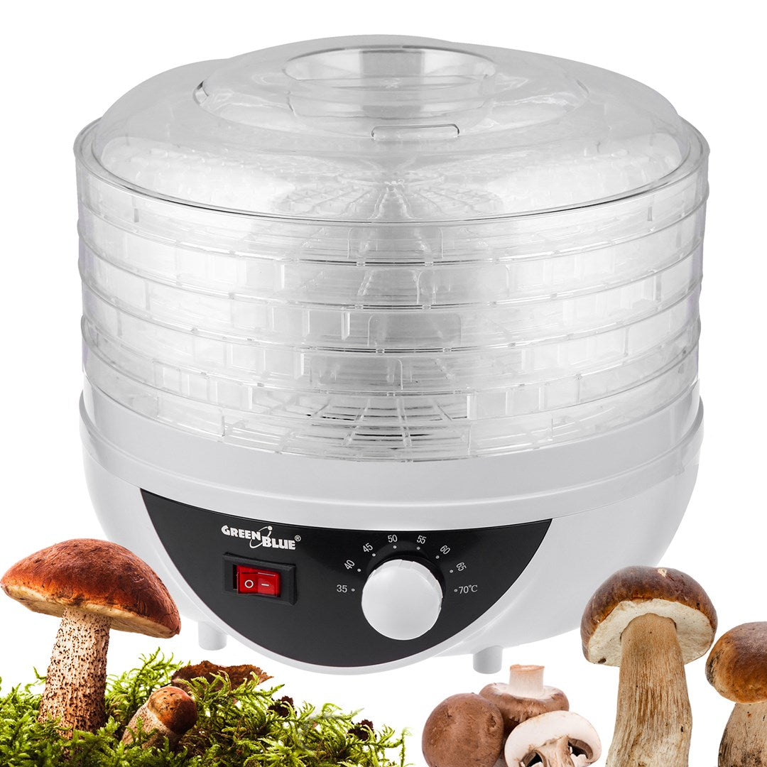 GreenBlue mushroom  vegetable and fruit dryer  250W power  very quiet  5 sieves  GB195