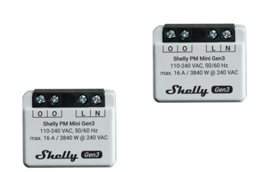 Shelly PM Mini Gen3 Smart switch 1P Grey