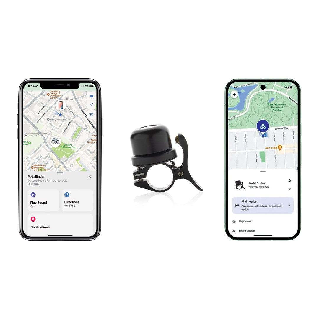 XD Connects Bike Finder Dual Bike Bell with Tracker – Apple & Android Find (IPX6) P301.1401