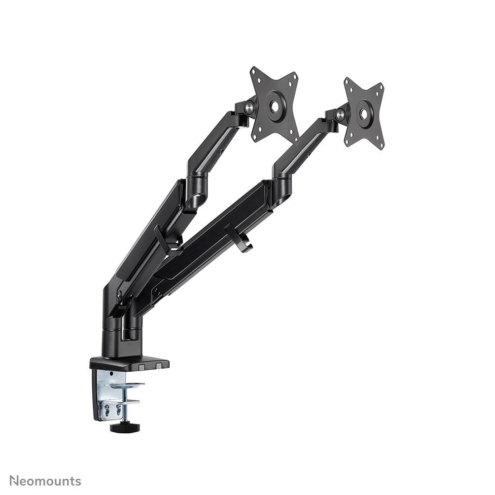 Neomounts DS70-810BL2 Dual Monitor Desk Mount - 17" to 32" - Black - Tiltable, Swivel, Height Adjustable