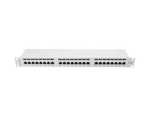 Lanberg Patch Panel 24 RJ-45 1U Metal Grey PPS6-1024-S