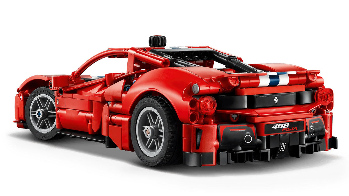 LEGO TECHNIC Ferrari 488 PISTA Building Kit 882 Elements for Ages 9+ Model 42235