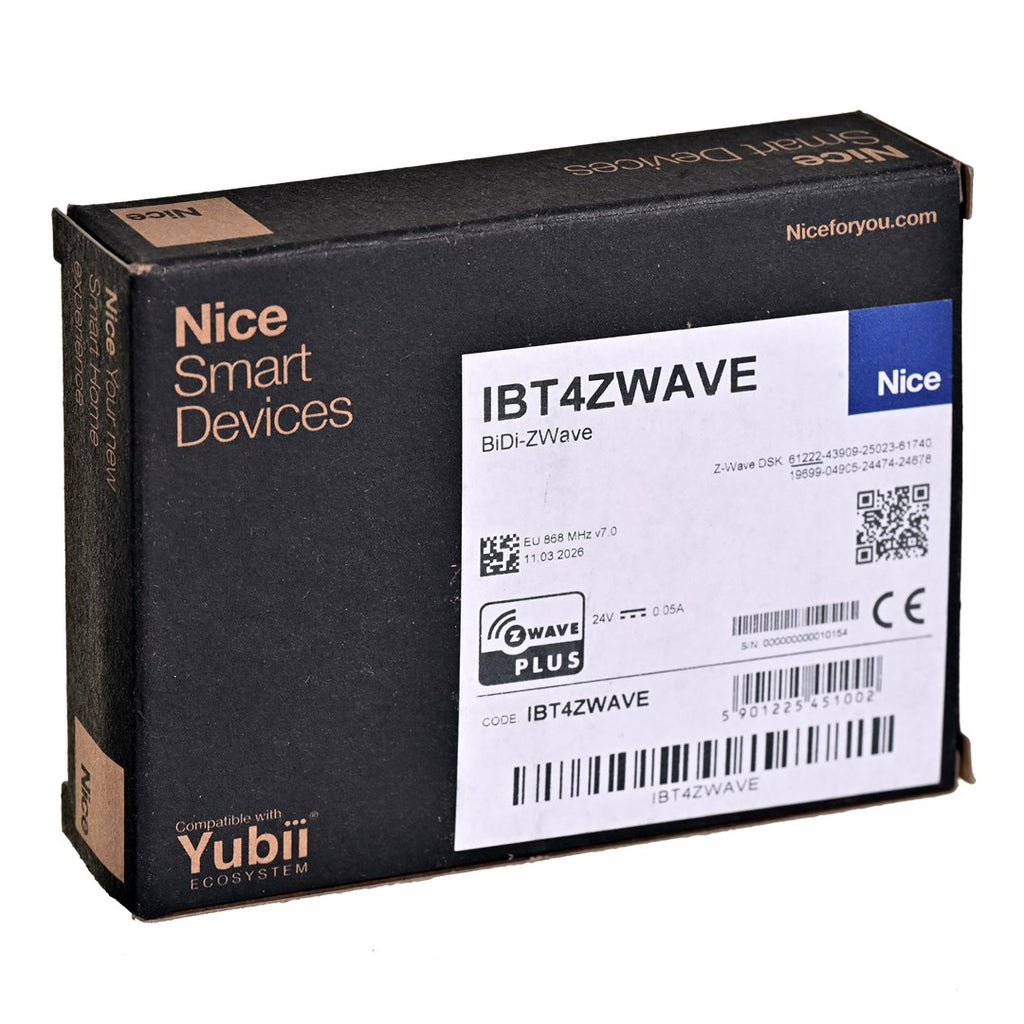 Nice IBT4ZWAVE remote control accessory