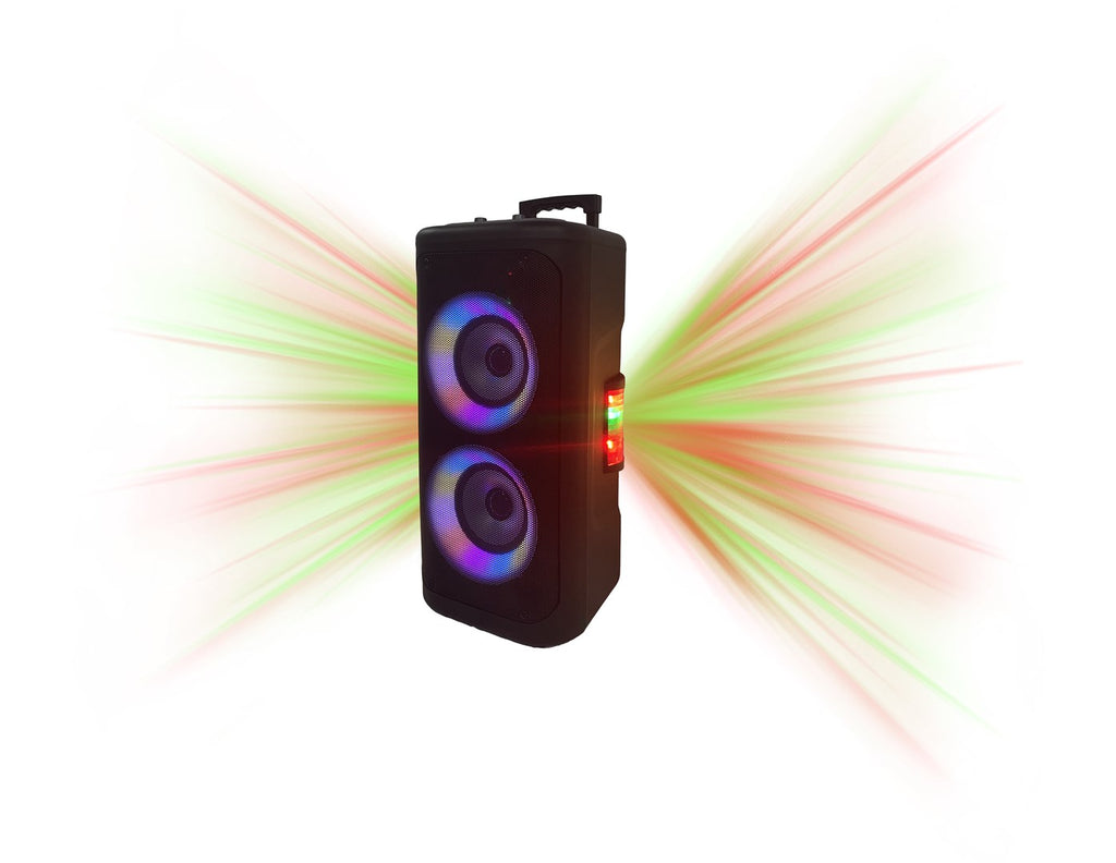 Denver TSP-353 Portable PA Speaker with Bluetooth, 400W RMS, Black