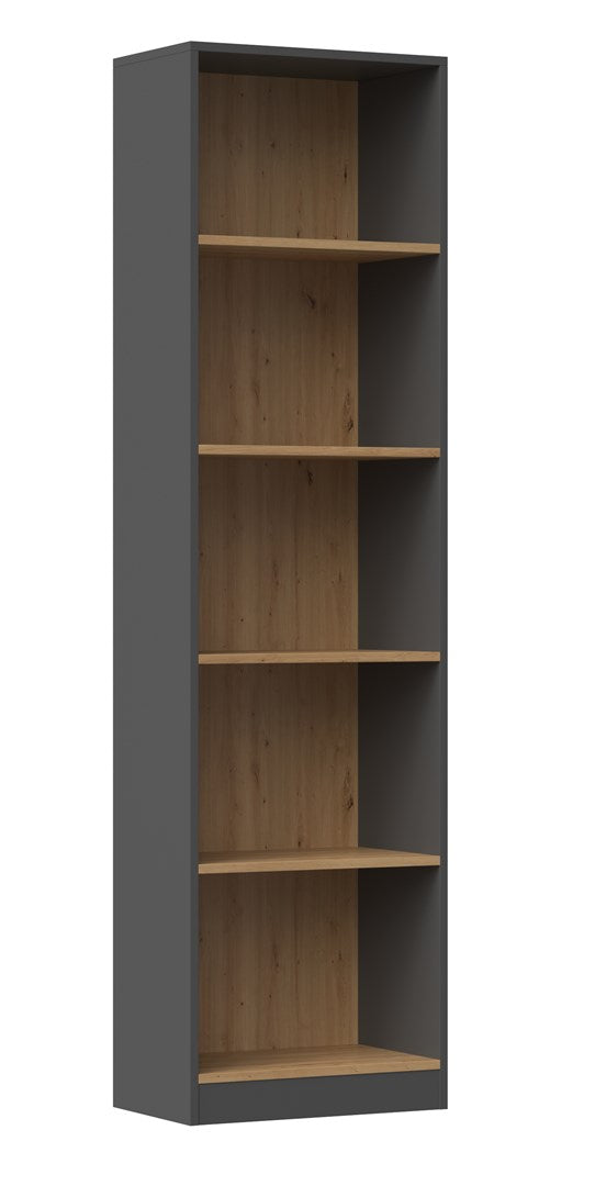 Topeshop R50 Anthracite/Artisan Office Bookcase - Model R50